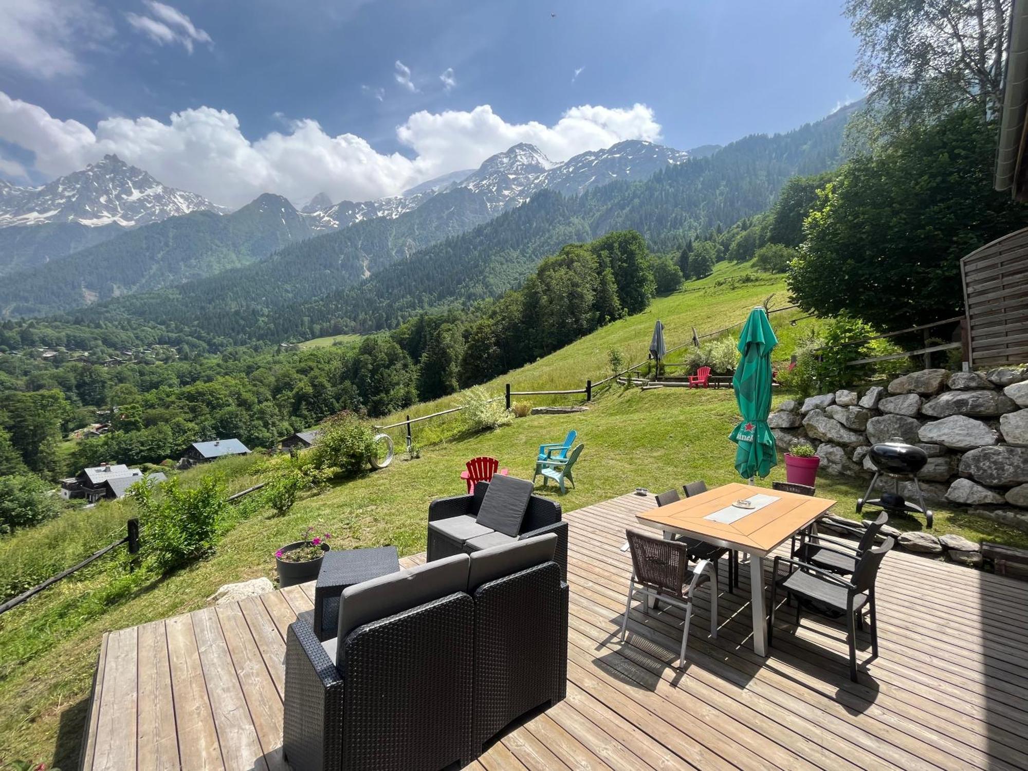 Amazing View Appartement Du Chalet Les Houches Esterno foto